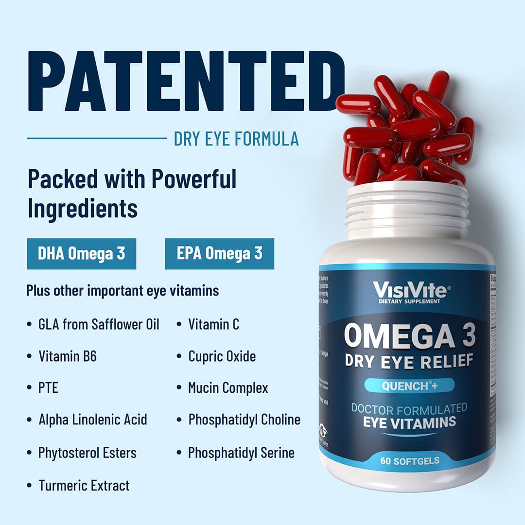 Omega 3 Dry Eye Relief Quench+ Formula