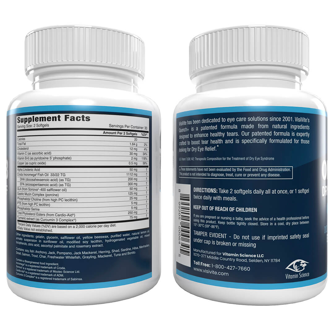 Omega 3 Dry Eye Relief Quench+ Formula