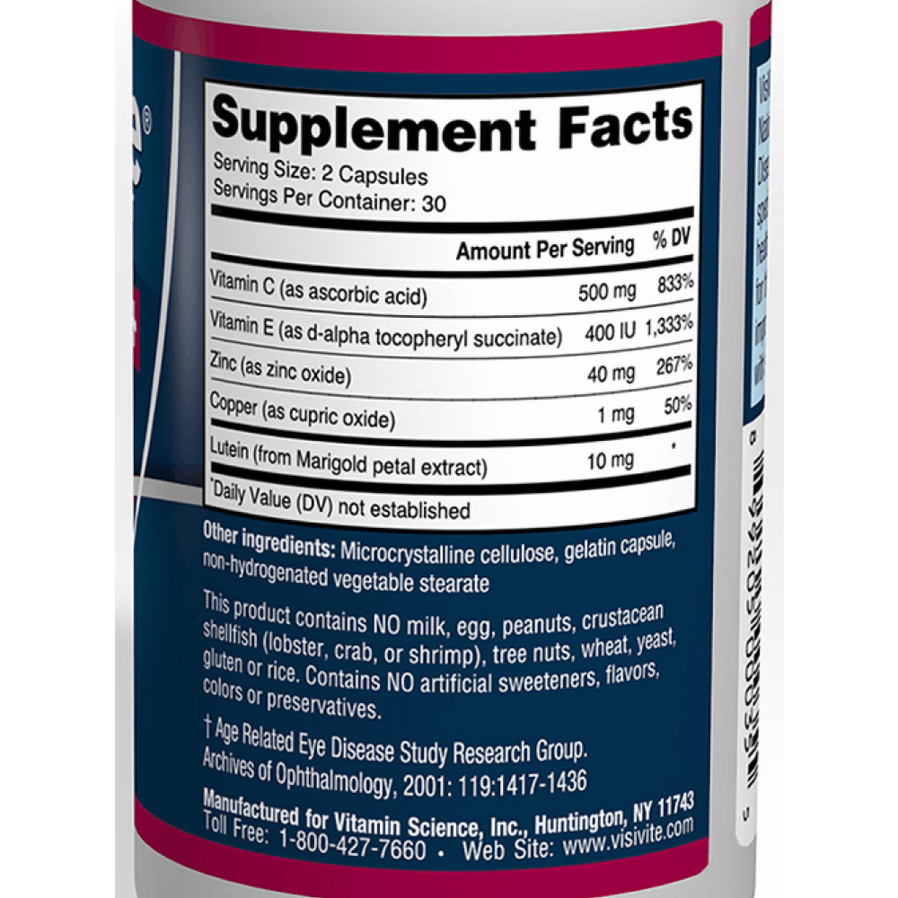 AREDS Lutein+ Eye Vitamin Formula