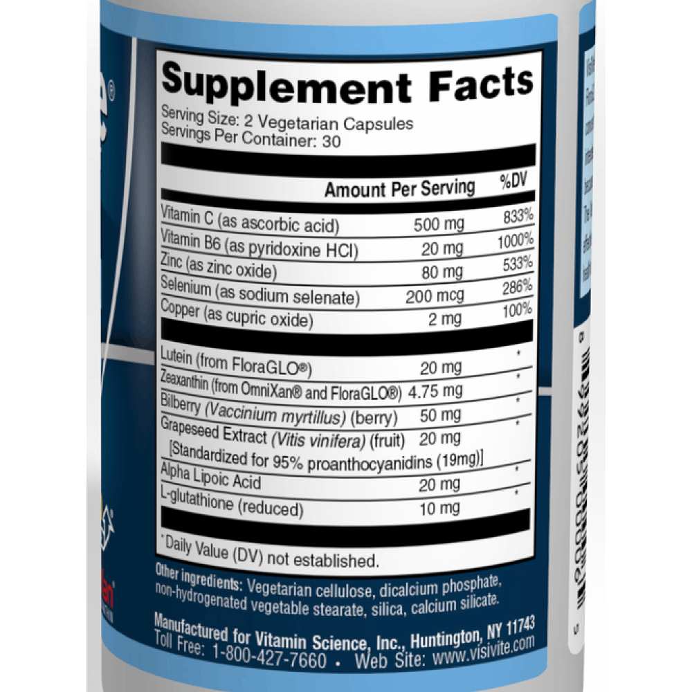 AREDS 2 E-Free Blue Eye Vitamin Formula