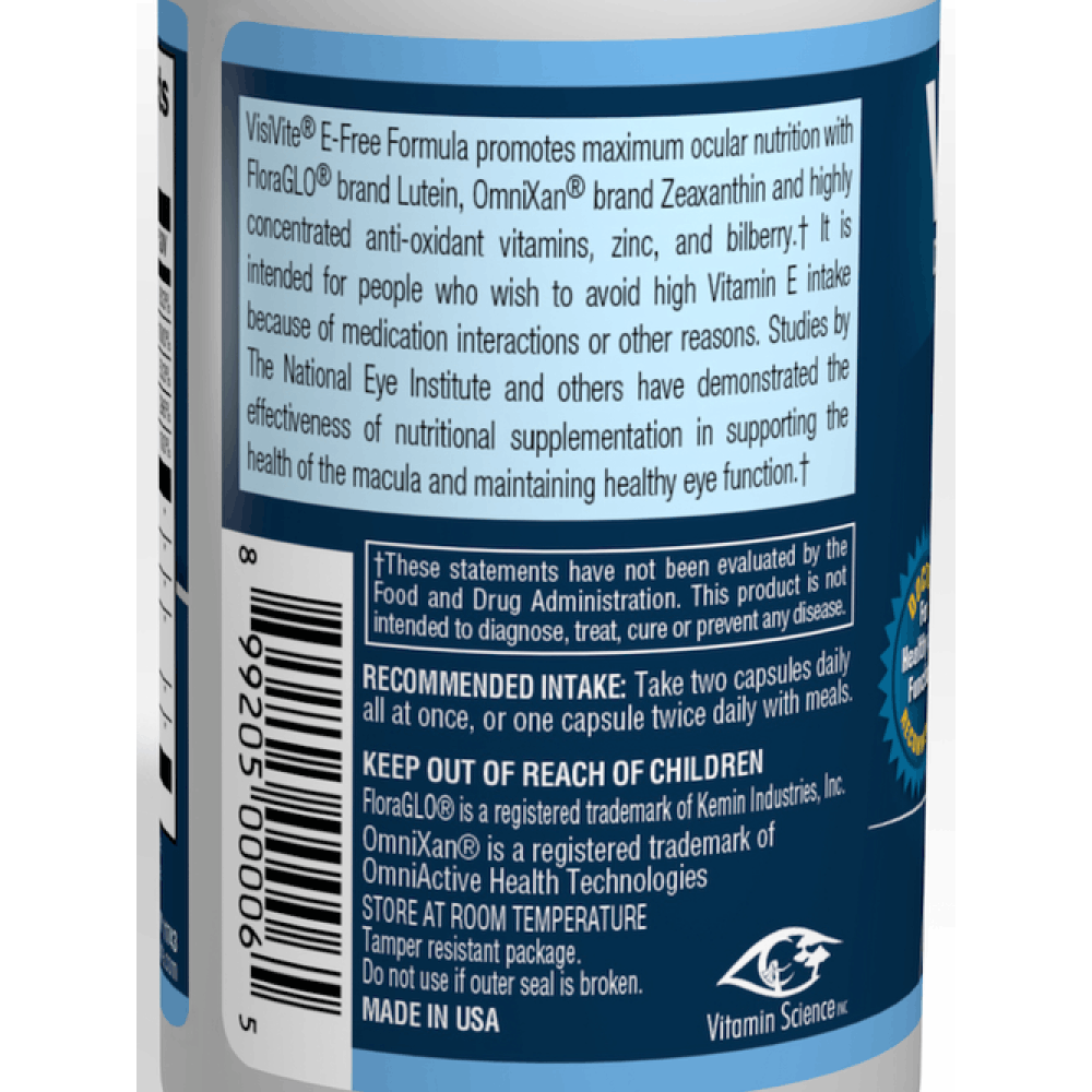 AREDS 2 E-Free Blue Eye Vitamin Formula