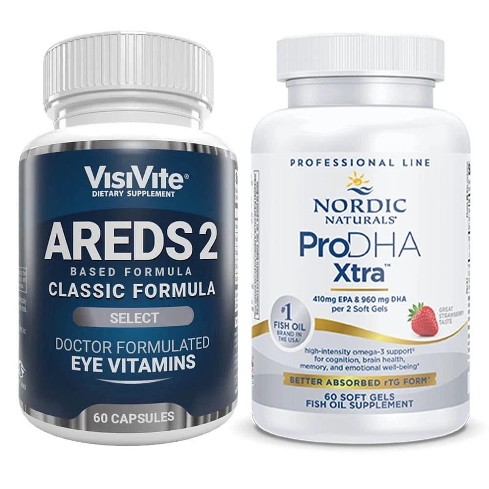 AREDS2 Select and Nordic Naturals® ProDHA Xtra Bundle - 1 month supply