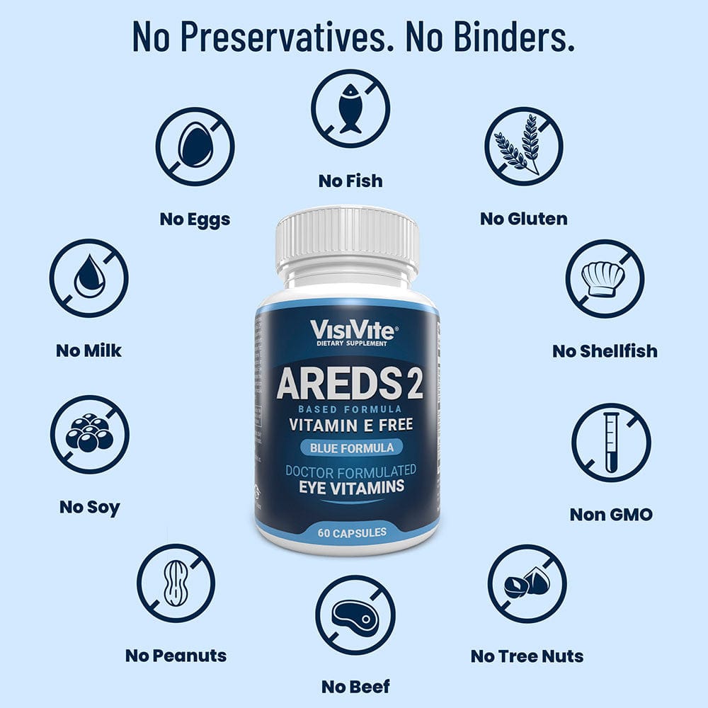 AREDS 2 E-Free Blue Eye Vitamin Formula