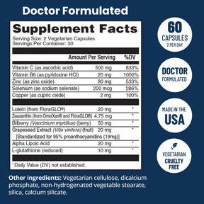 AREDS 2 Supplement facts